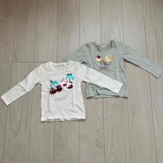 ブランシェス(Branshes)のbranshes スパンコールロンT 2枚セット(Tシャツ/カットソー)