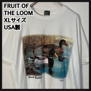 フルーツオブザルーム(FRUIT OF THE LOOM)の【フルーツオブザルーム】USA製半袖Tシャツ カモ　ビンテージ　90sアニマルH(Tシャツ/カットソー(半袖/袖なし))