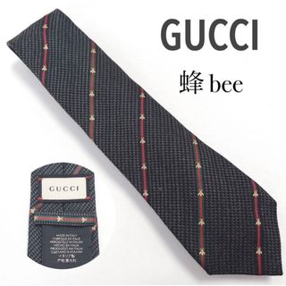 グッチ(Gucci)のGUCCI グッチ 美品 ネクタイ 最高級ウール混 蜂 bee 刺繍 金色(ネクタイ)