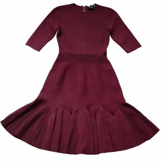 【極美品】テッドベイカー/TED BAKER ワンピース フリル ワインレッド