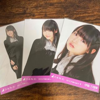 ノギザカフォーティーシックス(乃木坂46)の乃木坂46 伊藤万理華 黒ワンピ 生写真 コンプ(アイドルグッズ)