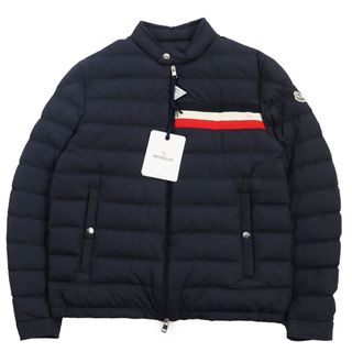 モンクレール(MONCLER)の未使用品●MONCLER モンクレール 2019年製 YERES イエール トリコロール ロゴワッペン付き ライトダウンジャケット ダークネイビー 3 ハンガー付き 正規品 メンズ(ダウンジャケット)