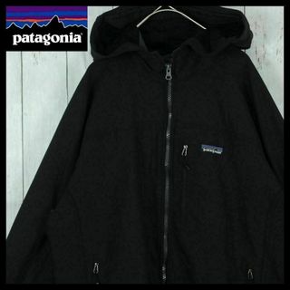 パタゴニア(patagonia)の【希少】パタゴニア パーカー フーディ ハイテック フルジップ 黒 L 刺繍ロゴ(パーカー)