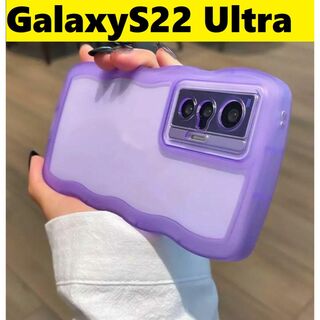ギャラクシー(Galaxy)のGalaxyS22 Ultra ウェーブエッジ なみなみ　可愛いケース(Androidケース)