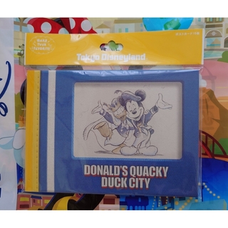 ディズニー(Disney)のメイクユアフェイバリット　ドナルドバッグクワッキーダックシティ　ポストカード(キャラクターグッズ)