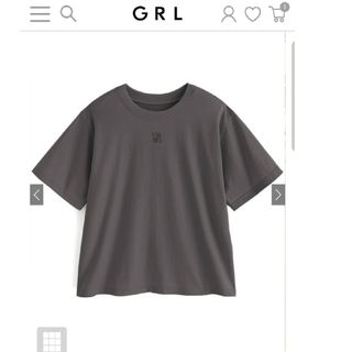 グレイル(GRL)のバッグハートカッティングロゴTシャツ(Tシャツ(半袖/袖なし))
