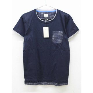 アルマーニ ジュニア(ARMANI JUNIOR)の【夏物 新入荷!】新品 未使用品◇アルマーニ ジュニア/Armani Junior ◇166cm 半袖Tシャツ/半袖カットソー 紺×グレー 子供服 キッズ kids ジュニア 男の子 夏 tops 125042(Tシャツ/カットソー)