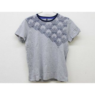 アルマーニ ジュニア(ARMANI JUNIOR)の【夏物 新入荷!】◇アルマーニ ジュニア/Armani Junior ◇154cm 半袖Tシャツ/半袖カットソー グレー×紺【中古】子供服 キッズ kids ジュニア 男の子 夏 tops 125042(Tシャツ/カットソー)