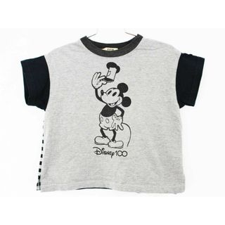 フィス(FITH)の【夏物 新入荷!】[フィス/FITH]100cm 半袖カットソー/半袖Tシャツ グレー×黒 ディズニーコラボ '23年製【中古】子供服 キッズ kids 男の子 女の子 夏 tops 425042(Tシャツ/カットソー)