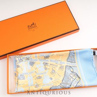 エルメス(Hermes)のHERMES エルメス スカーフ CARRES45 カレ45 パリの恋人たち SILK100% 箱(ハンカチ/ポケットチーフ)