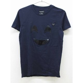 エンポリオアルマーニ(Emporio Armani)の【夏物 新入荷!】◇エンポリオアルマーニ/EMPORIO ARMANI◇166cm 半袖Tシャツ/半袖カットソー 紺×黒【中古】子供服 キッズ kids ジュニア 男の子 夏 tops 125042(Tシャツ/カットソー)