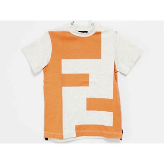 フェンディ(FENDI)の【夏物 新入荷!】‡フェンディ/FENDI‡120cm 半袖Tシャツ/半袖カットソー グレー×オレンジ【中古】子供服 キッズ kids 男の子 女の子 夏 tops 125042(Tシャツ/カットソー)