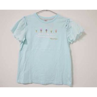 メゾピアノ(mezzo piano)の【夏物 新入荷!】〓メゾピアノ/mezzo piano〓160cm 半袖Tシャツ/半袖カットソー ミントブルー 袖2way 【中古】 子供服 キッズ kids ジュニア 女の子  夏 tops 715042(Tシャツ/カットソー)