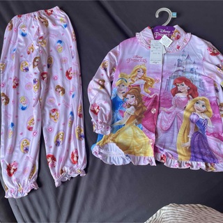 ディズニー(Disney)のディズニー　プリンセス　パジャマ 長袖 上下セット 120 ピンク(パジャマ)