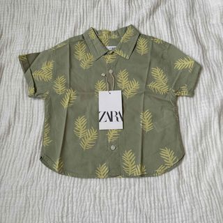 【新品未使用タグ付き】ZARA kids 柄シャツ 9-12m 80cm