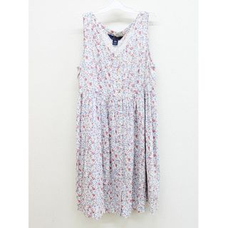 ラルフローレン(Ralph Lauren)の【夏物 新入荷!】▲ラルフローレン/Ralph Lauren▲160cm(16) ノースリーブワンピース ブルー×赤系 花柄【中古】子供服 キッズ kids ジュニア 女の子 夏 onepi 615042(ワンピース)