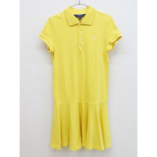 ラルフローレン(Ralph Lauren)の【夏物 新入荷!】▲ラルフローレン/Ralph Lauren▲160cm(16/XL) 半袖ポロワンピース 黄【中古】子供服 キッズ kids ジュニア 女の子 夏 onepi 515042(ワンピース)