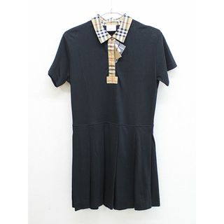 BURBERRY - 【夏物 新入荷!】新品 未使用品▲バーバリー/BURBERRY▲164cm(14Y) 半袖ポロワンピース 黒 '22年製 子供服 キッズ kids ジュニア 女の子 夏 onepi 515042