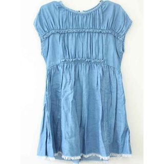 クロエ(Chloe)の【夏物 新入荷!】†クロエ/Chloe†115cm(6) 半袖ワンピース/ワンピース 青【中古】子供服 キッズ kids 女の子 夏 onepi 425042(ワンピース)