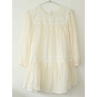 クロエ(Chloe)の【夏物 新入荷!】†クロエ/Chloe†140cm(10) 長袖ワンピース/ワンピース 生成り シルク100％【中古】子供服 キッズ kids ジュニア 女の子 夏 onepi 425042(ワンピース)