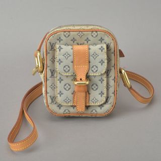 LOUIS VUITTON - ルイヴィトン◇ジュリエットPM ショルダーバッグ モノグラムミニ キャンバス 青