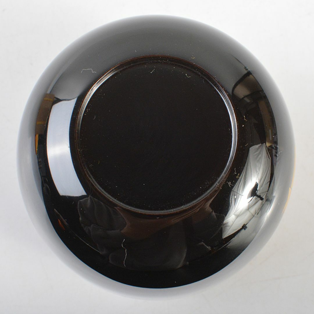 茶道具 鱗鶴蒔絵 大棗 堀内宗完(兼中斎)極め箱 M R7198