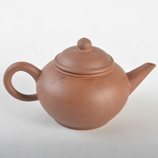 中国　中国宣興銘　紫砂　朱泥　急須　茶壷　D　R7199(陶芸)