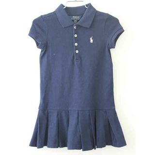 ラルフローレン(Ralph Lauren)の【夏物 新入荷!】†ラルフローレン/Ralph Lauren†100cm(3) ワンピース/半袖ワンピース/ポロワンピース 紺【中古】子供服 キッズ kids 女の子 夏 onepi 715042(ワンピース)