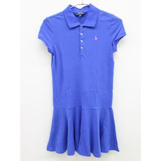 ラルフローレン(Ralph Lauren)の【夏物 新入荷!】▲ラルフローレン/Ralph Lauren▲150cm(L) 半袖ポロワンピース 青【中古】子供服 キッズ kids ジュニア 女の子 onepi 225042(ワンピース)