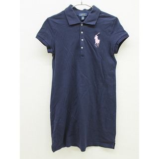 ラルフローレン(Ralph Lauren)の【夏物 新入荷!】▲ラルフローレン/Ralph Lauren▲150cm(L) 半袖ポロワンピース 濃紺【中古】子供服 キッズ kids ジュニア 女の子 onepi 225042(ワンピース)