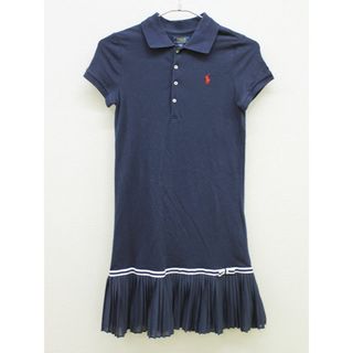 ラルフローレン(Ralph Lauren)の【夏物 新入荷!】▲ラルフローレン/Ralph Lauren▲150cm(L) 半袖ポロワンピース 濃紺【中古】子供服 キッズ kids ジュニア 女の子 onepi 225042(ワンピース)