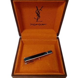 イヴサンローラン(Yves Saint Laurent)の美品 イヴサンローラン ネクタイピン ブラック レア(ネクタイピン)