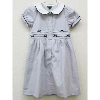 pom ponette - 【新入荷!】▽ポンポネット/pom ponette▽110cm 半袖ワンピース 紺×白 フォーマル お受験 見学会 説明会 お稽古 お教室 通塾 通園 スクール 冠婚葬祭【中古】子供服 キッズ kids 女の子 fml 025042