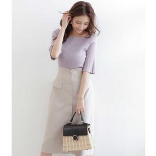 プロポーションボディドレッシング(PROPORTION BODY DRESSING)の《堀田茜さん着用》◆袖フレアアイレットスリーブニット(カットソー(半袖/袖なし))