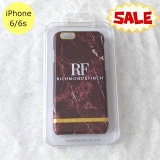 セール中 リッチモンドアンドフィンチ マーブル iPhone6/6sケース 赤(iPhoneケース)