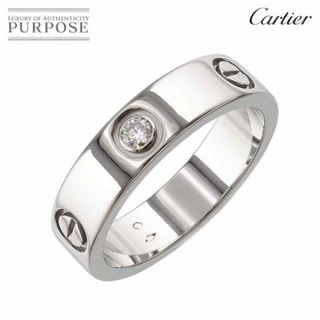 カルティエ(Cartier)のカルティエ Cartier ラブ #60 リング ダイヤ 1P Pt プラチナ 指輪 VLP 90232545(リング(指輪))