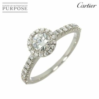 Cartier - カルティエ Cartier デスティネ リング ダイヤ 0.40ct G/VS1/VG #54 Pt プラチナ 指輪【証明書・鑑定書付き】VLP 90232687