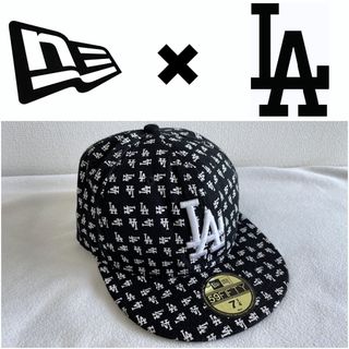 ニューエラー(NEW ERA)のNEW ERA 59FIFTY CAP ニューエラ ドジャース モノグラム 総柄(キャップ)