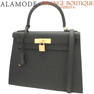 エルメス(Hermes)の【未使用】HERMES(エルメス) ケリー 28 (外縫い) ブラック黒 ヴォーエプソン ゴールド金具 B刻印 ハンドバッグ 2WAY ショルダー 肩掛け レディース 40802098381【アラモード】(ハンドバッグ)