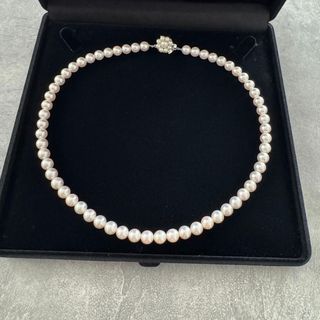 タサキ(TASAKI)のTASAKI タサキ 真珠 ネックレス  6mm-6.5mm SILVER(ネックレス)