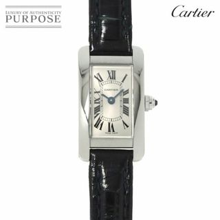 Cartier - カルティエ Cartier タンクアメリカン ミニ WSTA0032 レディース 腕時計 シルバー クォーツ ウォッチ Tank American mini VLP 90227062