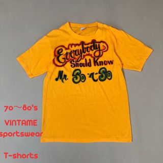 スポーツウェア(sportswear)の70〜80's！sportswear Tシャツ エアブラシ グラフィック T25(Tシャツ/カットソー(半袖/袖なし))