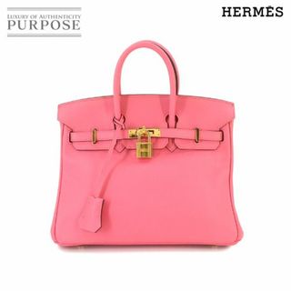 エルメス(Hermes)のエルメス HERMES バーキン25 ハンド バッグ スイフト ローズアザレ A刻印 ゴールド 金具 VLP 90233269(ハンドバッグ)