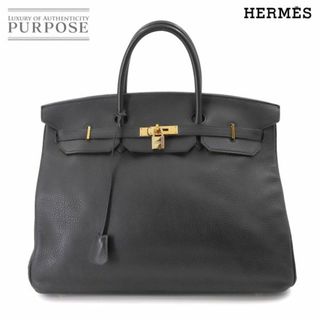 エルメス(Hermes)のエルメス HERMES バーキン40 ハンド バッグ トリヨンクレマンス ブラック □B刻印 ゴールド 金具 VLP 90233948(ハンドバッグ)