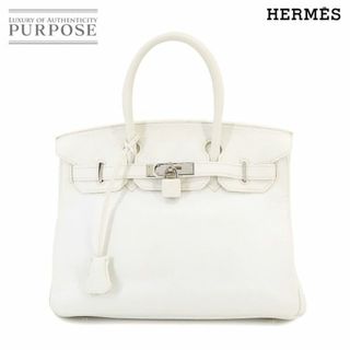 エルメス(Hermes)のエルメス HERMES バーキン30 ハンド バッグ トリヨンクレマンス ホワイト □I刻印 シルバー 金具 VLP 90234477(ハンドバッグ)