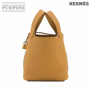 エルメス(Hermes)の新品 未使用 エルメス HERMES ピコタンロック PM ハンド バッグ トリヨンクレマンス ビスケット B刻印 ゴールド 金具 VLP 90235802(ハンドバッグ)