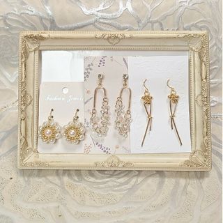 👑No.52　ピアス3点セット