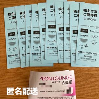 イオン(AEON)のイオンファンタジー株主優待券とイオンラウンジ会員証(その他)