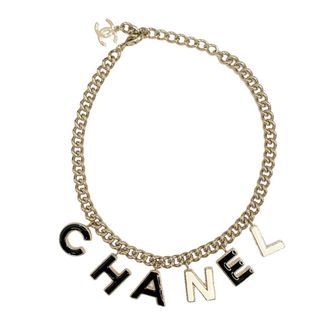 シャネル(CHANEL)のシャネル CHANEL ネックレス ペンダント チョーカー ゴールド ココマーク ロゴ(ネックレス)