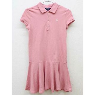 ラルフローレン(Ralph Lauren)の【夏物 新入荷!】▽ラルフローレン/Ralph Lauren▽150cm 半袖ポロワンピース ピンク【中古】子供服 キッズ kids ジュニア 女の子 夏 onepi 615042(ワンピース)